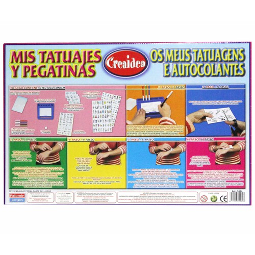 Centro de creación de tatuajes y pegatinas FALOMIR JUEGOS.