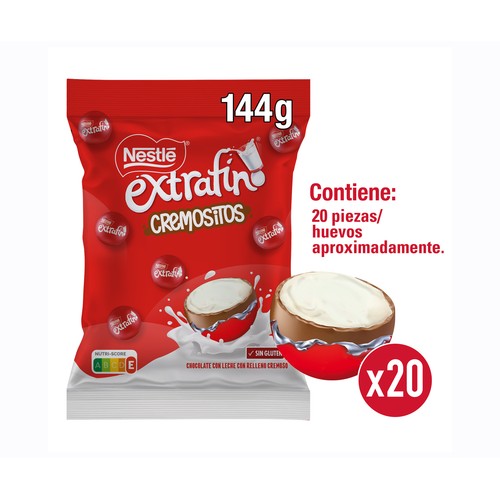 NESTLE Bolitas de chocolate con leche cremoso 144 g.