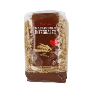 PRODUCTO ALCAMPO Pasta macarrones integrales PRODUCTO ALCAMPO paquete de 500 g.