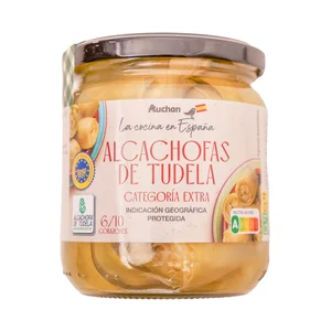 PRODUCTO ALCAMPO Alcachofas Indicación Geográfica Protegida de Tudela 6/10 corazones 345 g.