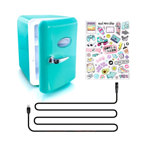 Mini Fridge, Mini Frigorífico Real de 30 cm, incluye pegatinas CANAL TOYS