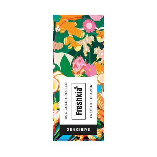 FRESHKIA Zumo refrigerado de jengibre 750 ml.