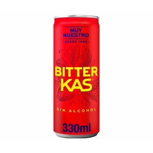 Imagen de BITTER KAS Bitter sin alcohol lata 330 ml.