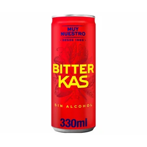BITTER KAS Bitter sin alcohol lata 330 ml.