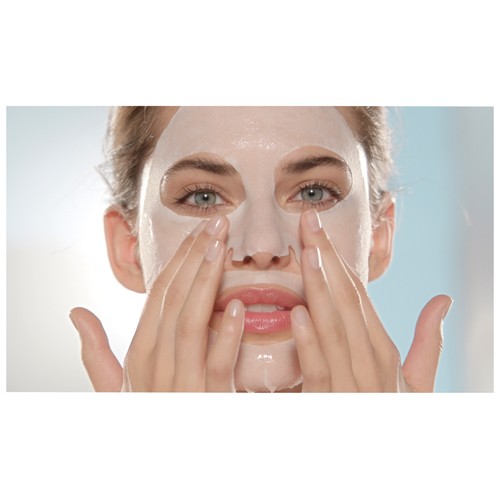 GARNIER Skin Active Mascarilla de tela Hydra Bomb, hidratante y calmante con ácido Hyalurónico y manzanilla.