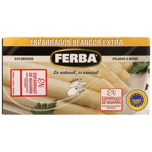 FERBA Espárragos blancos 6-12 piezas 250 g.