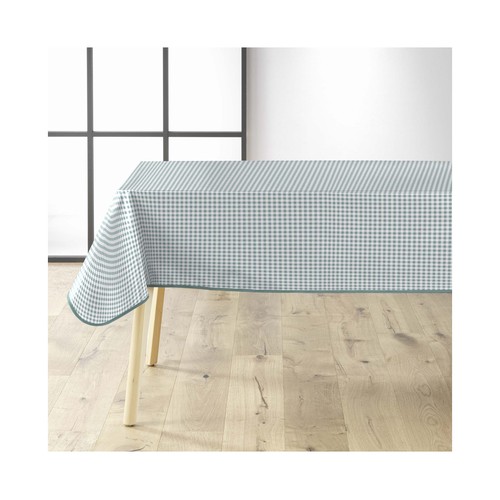 Mantel rectangular 140x200cm pvc estampado verde. U10