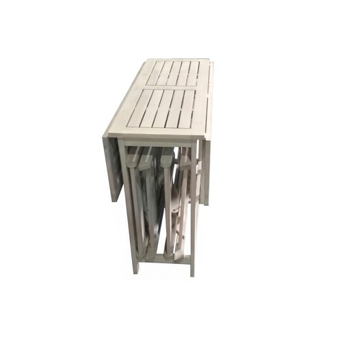 Conjunto de jardín plegable de 5 piezas, modelo Nantes, MOTIF INDOOR