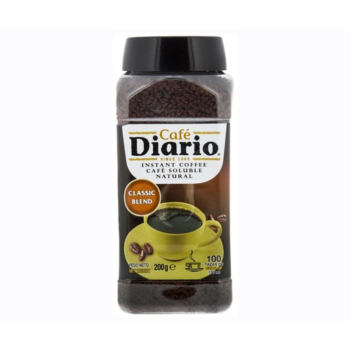 Café soluble natural CAFE DIARIO bote de 200 g.