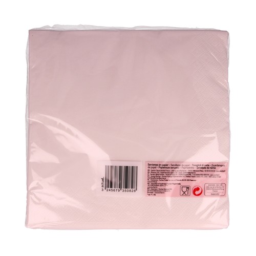 ACTUEL Servilletas desechables blancas 3 caps 40 x 40 cm ACTUEL 50 uds.