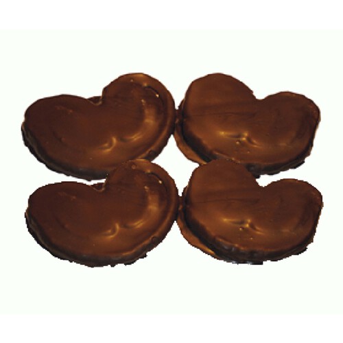 Palmera de chocolate de masa de hojaldre, 4 uds.