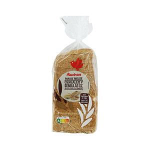 PRODUCTO ALCAMPO Pan de molde de 12 cereales y semillas PRODUCTO ALCAMPO 580 g.