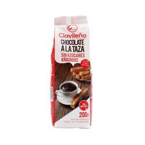 Imagen de CLAVILEÑO Cacao en polvo soluble sin Azúcar, sin gluten CLAVILEÑO 200 gr.
