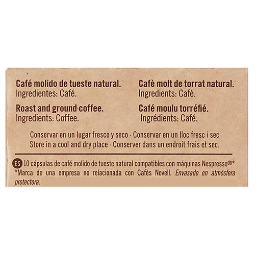 NOVELL Silueta Café en cápsulas ecológico  con prostbióticos 10 uds