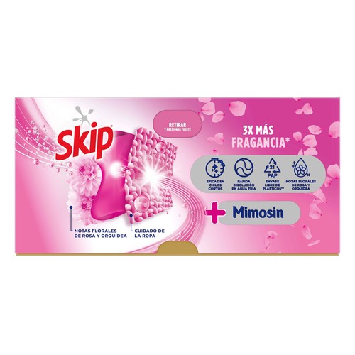 SKIP Mimosín Ultimate Detergente en cápsulas fragancia 22 lav.
