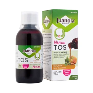 JUANOLA Jarabe para la tos seca o productiva, para todo tipo niños 150 ml.