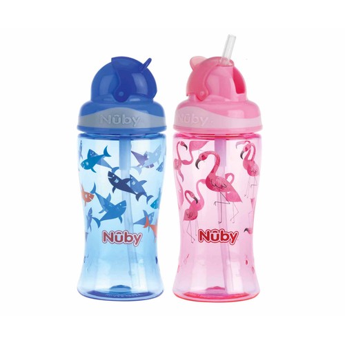 Taza antigoteo con pajita, 360 ml, NUBY.