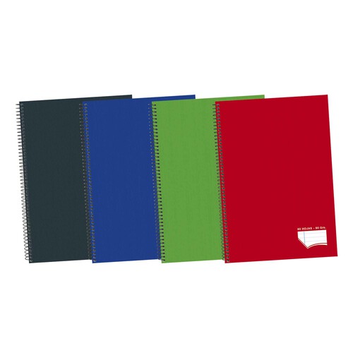 Cuaderno horizontal 80 H 90 Gr Surtido 4 Colores ALCAMPO