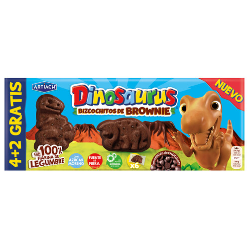 Bizcochito brownie DINOSAURUS ARTIACH 150 g.