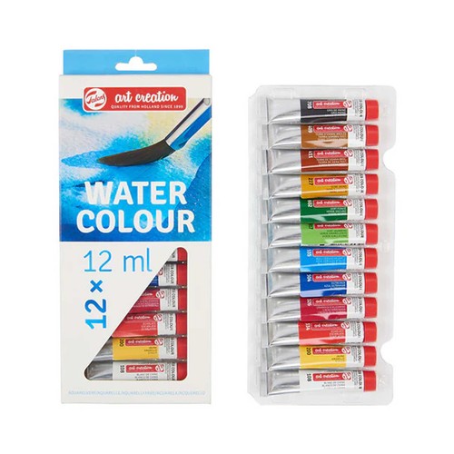 Set TALENS ARTCREATION de 12 tubos de acuarela de 12 ml