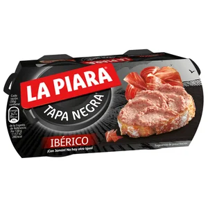 LA PIARA Paté de hígado de cerdo ibérico Tapa Negra 2 ud x 73 g.