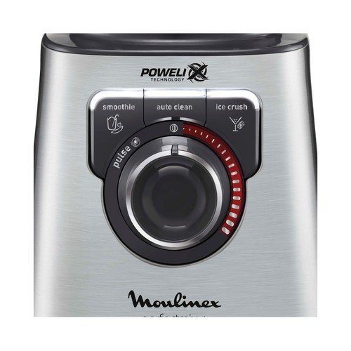 Batidora de vaso MOULINEX Perfectmix + LM811D10, 1200W, selector de velocidad, capacidad de 2L.