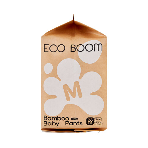 ECO BOOM Pants (braguitas) de aprendizaje talla M (3) (6-11 kg) 26 uds.