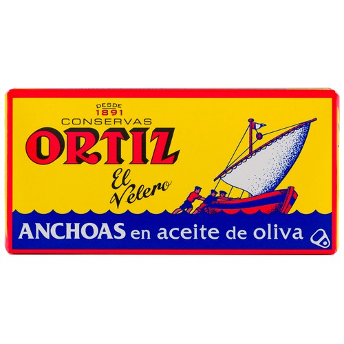 ORTIZ Filetes de anchoa en aceite de oliva ORTIZ 29 g.