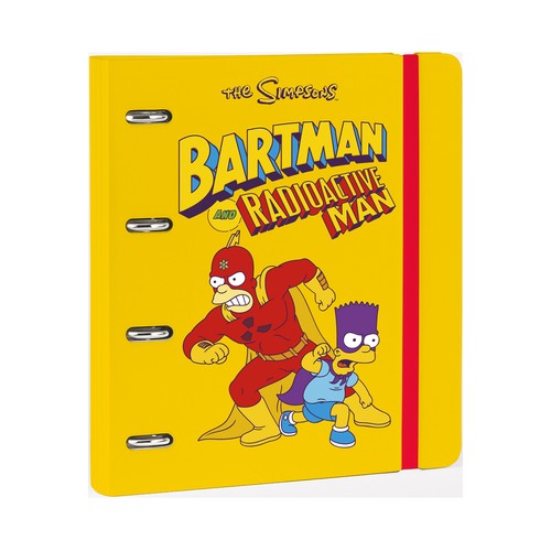 Carpeta 4 anillas polipropileno The Simpsons. GRUPO ERIK
