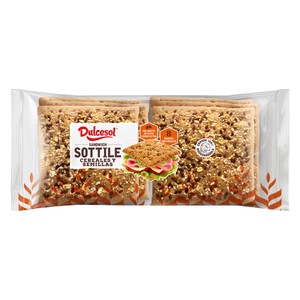 Imagen de DULCESOL Pan Sottile Pan de molde con cereales y semillas 8 uds. 310 g.
