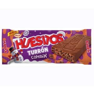 Imagen de  HUESITOS Turrón combix chocolate con leche y huesitos 200 g.