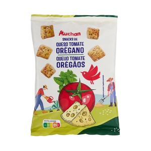 PRODUCTO ALCAMPO Snack de pan con queso, tomate y orégano 80gr