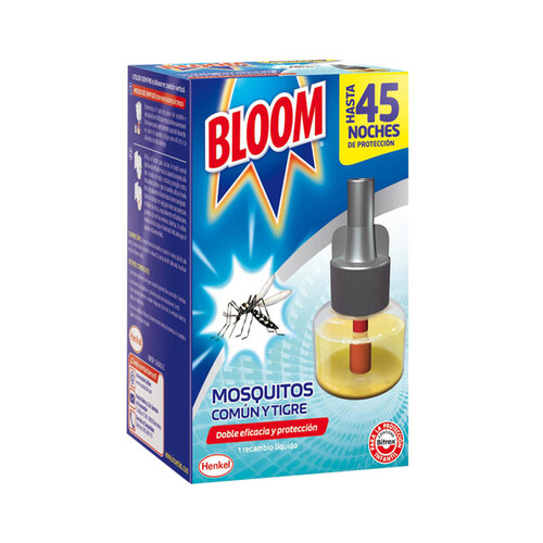 Insecticida eléctrico líquido máxima protección BLOOM recambio x1