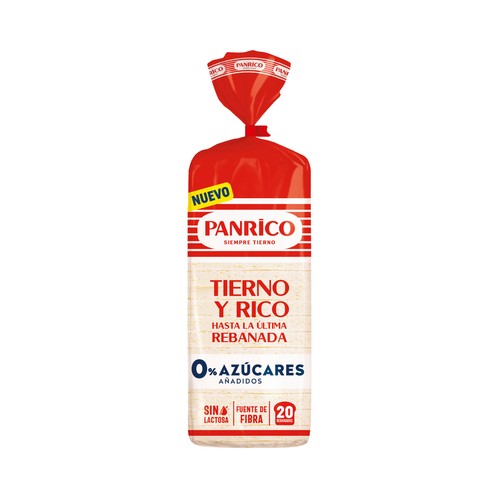 PANRICO Pan de molde sin corteza 450 g.