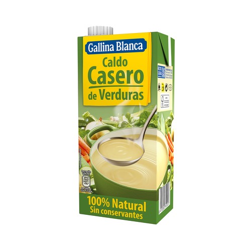 GALLINA BLANCA Caldo de verduras brik de 1 l.