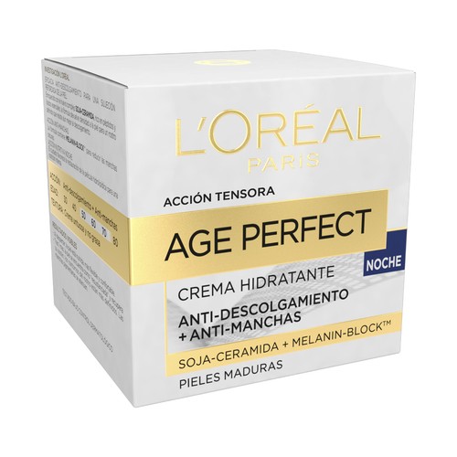 L´ORÉAL PARIS Age perfect 50 ml Crema de noche con acción hidratante, especial pieles maduras.
