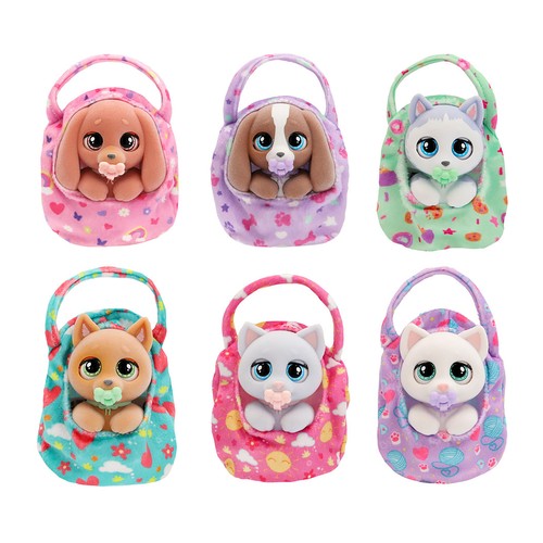 Bolso con mascota de peluche con funciones baby paws , surtido de diseños, IMC TOYS.