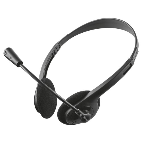 Auriculares tipo diadema TRUST PRIMO para PC, con micrófono flexible y conexión jack 3.5mm.