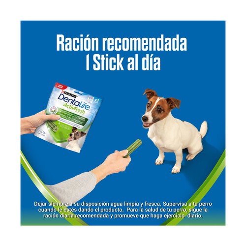 DENTALIFE Snack dental perros 7 a 12 kg PURINA DENTALIFE ACTIVFRESH 4 uds.
