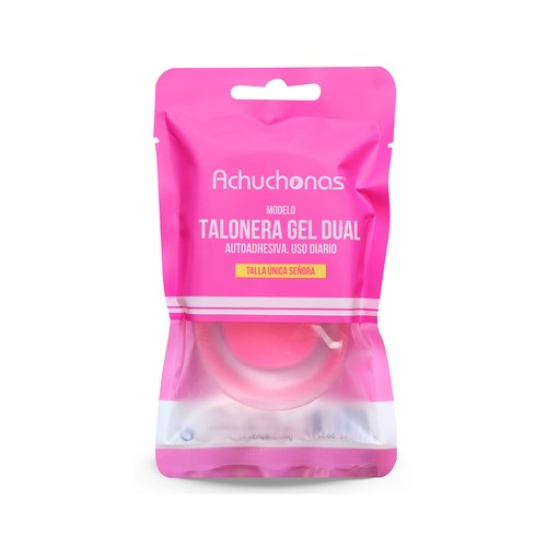 Talonera gel dual para mujer ACHUCHONAS, autoadhesiva, uso diario, talla única.