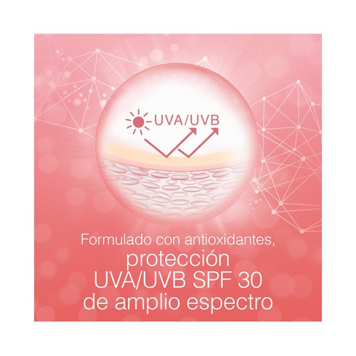 NEUTRÓGENA Bright boost Fluido (crema) facial hidratante con FPS 30 (medio) para todo tipo de pieles 50 ml.