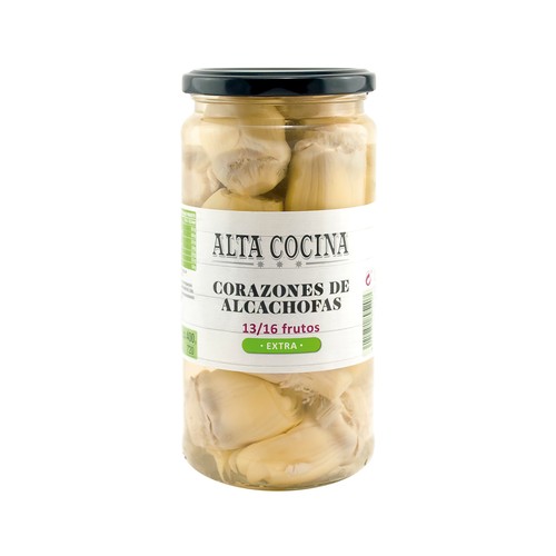 ALTA COCINA Corazones de alcachofas al natural 13/16 frutos 400 g.