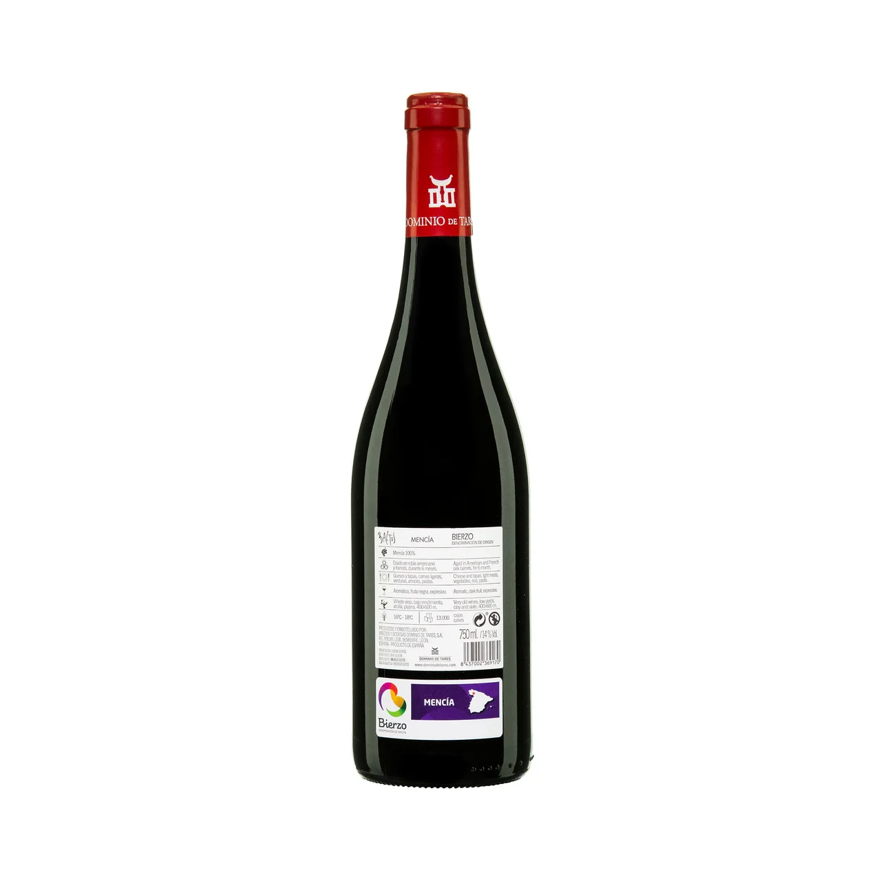 DOMINIO DE TARES Baltos Vino tinto Mencía con D.O. Bierzo botella 75 cl.