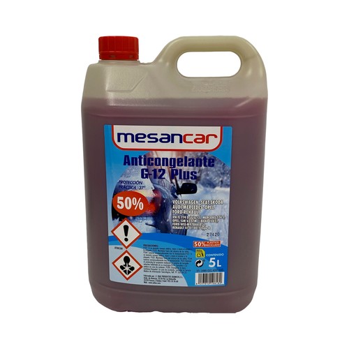 Anticongelante G-12 Plus, 5 L. MESANCAR.