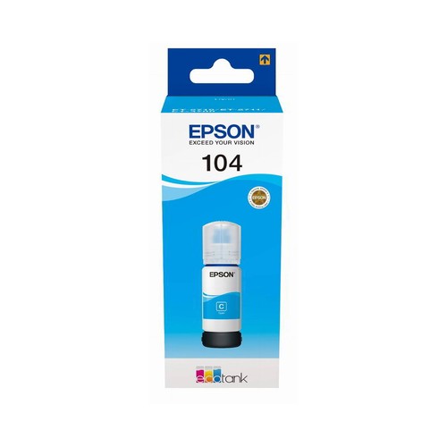 Tinta EPSON 104 EcoTank Cian (C13T00P240)