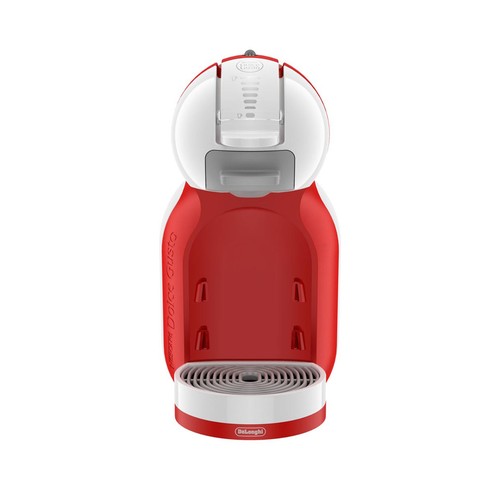 Cafetera de cápsulas DOLCE GUSTO Mini Me DeLonghi EDG305 blanca/roja, automática, presión 15 bares, depósito de 0.8l.