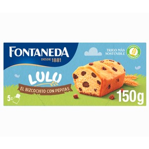 Imagen de FONTANEDA Lulu Bizcochitos con pepitas de chocolate, 150 g.