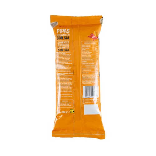 PRODUCTO ALCAMPO Pipas grandes con sal 200 g