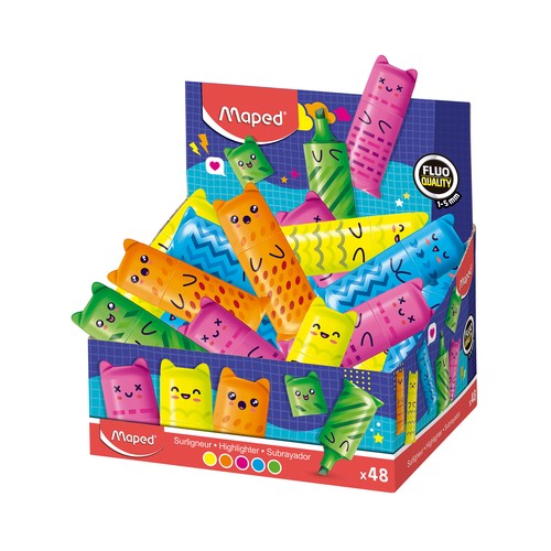 Subrayador mini flúor Kawai modelos surtidos. MAPED