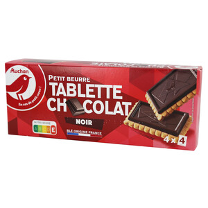 PRODUCTO ALCAMPO Galletas de mantequilla con tableta de chocolate negro PRODUCTO ALCAMPO 150 g.